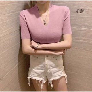 G30. 3108. ÁO LEN CỔ KHOÉT