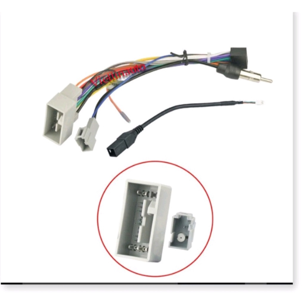 Mặt dưỡng màn hình Honda city kèm jack zin 2014-2019