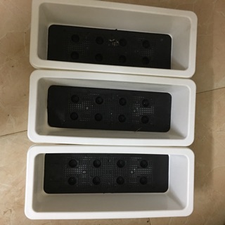 Chậu nhựa trắng dài 48cm