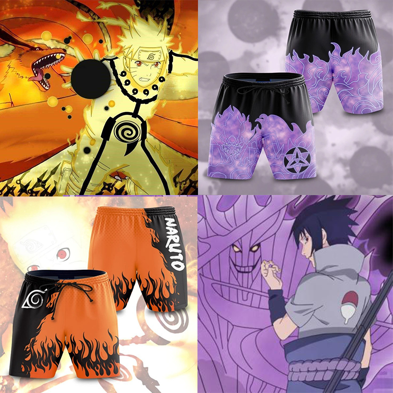 Quần Short In Họa Tiết 3d Nhân Vật Phim Hoạt Hình Naruto