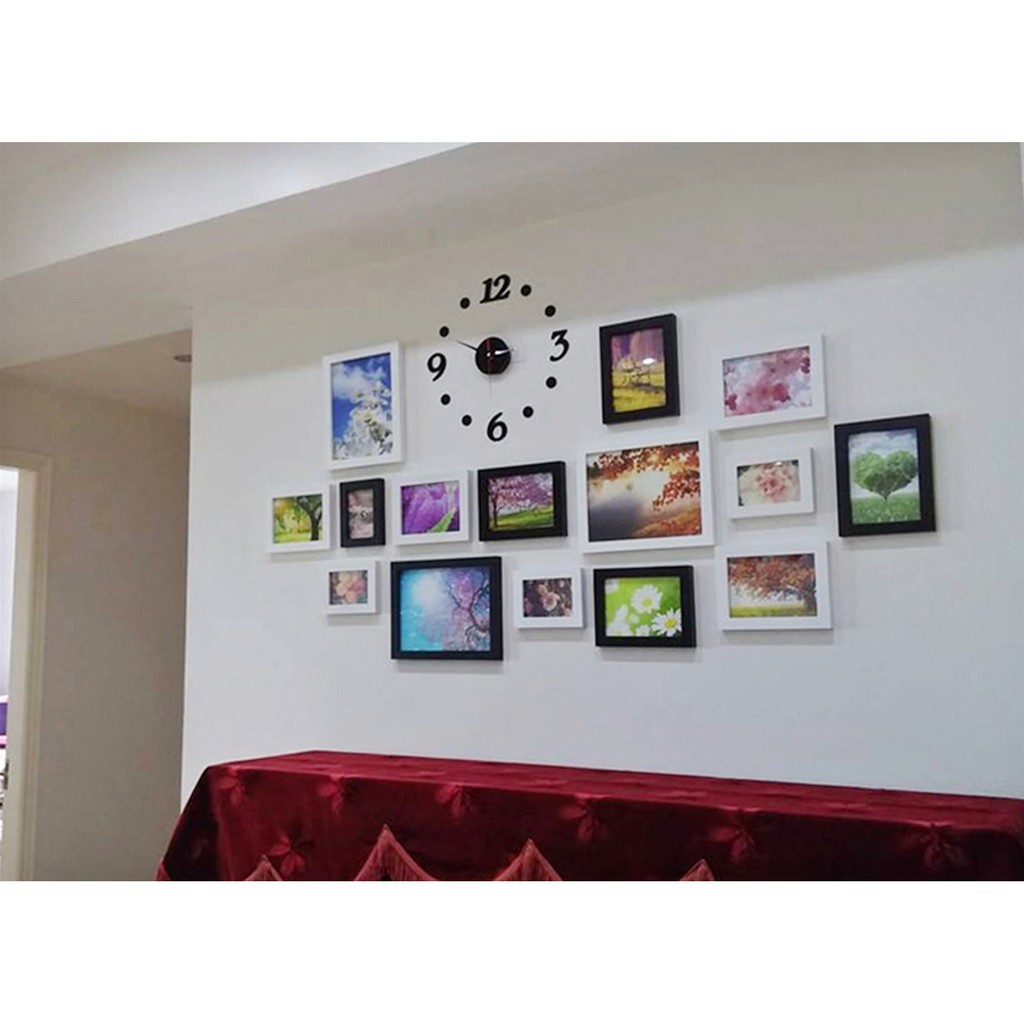 THANH LÝ Đồng hồ dán tường trang trí kiểu DIY