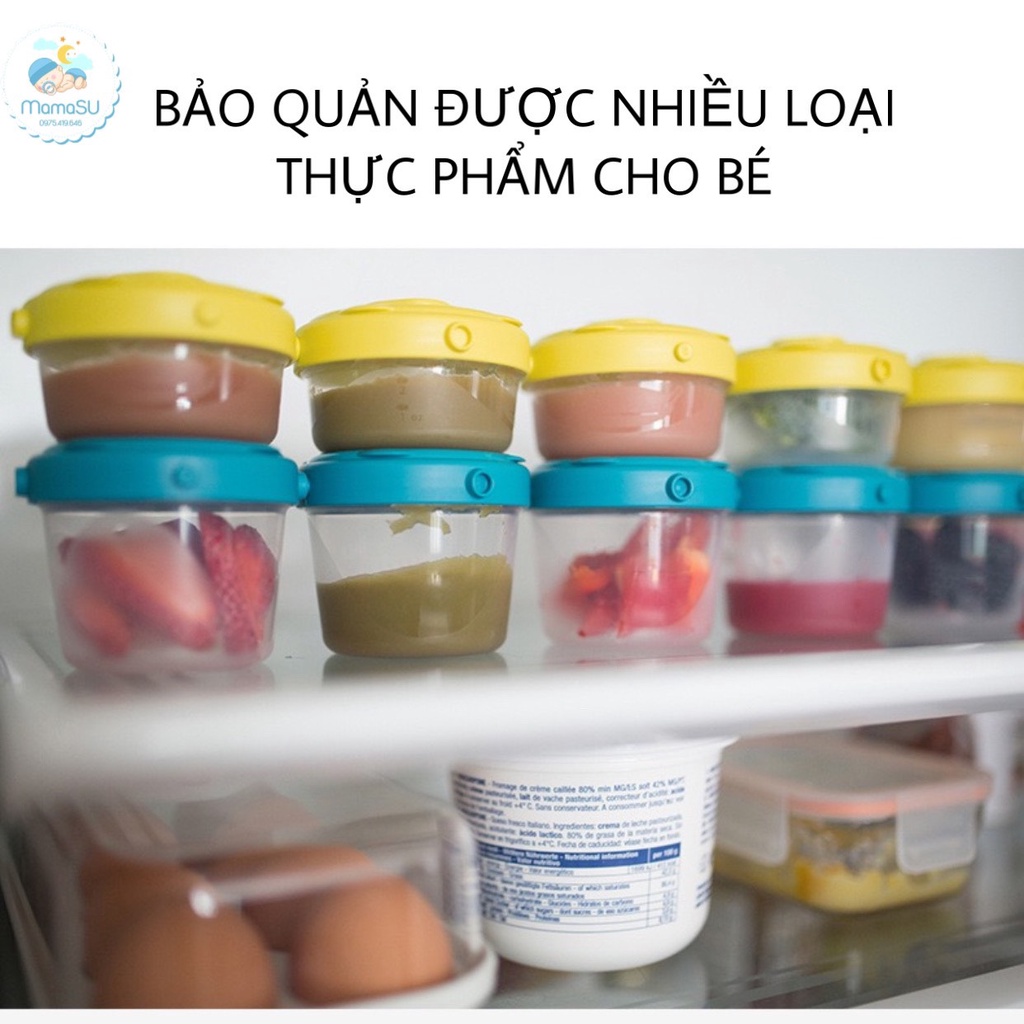 Hộp trữ đông Keaide Biddy cao cấp cho bé ăn dặm - set 2 hộp