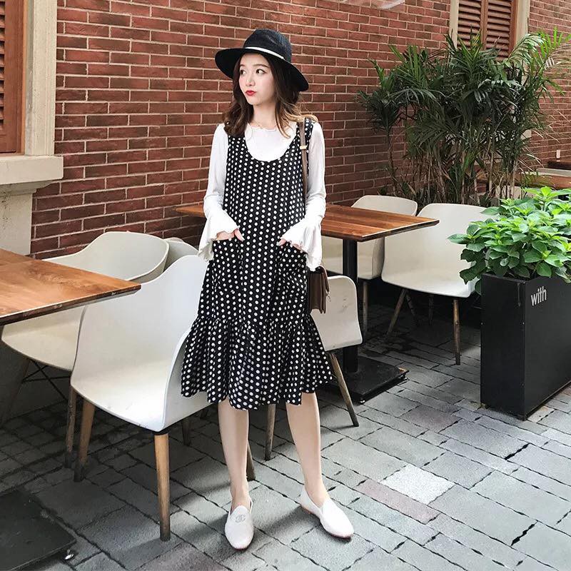 Set yếm bầu chấm bi đuồi cá