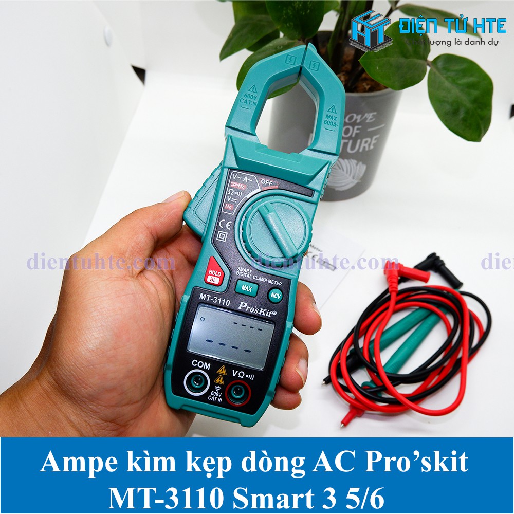 Ampe kìm Kẹp dòng điện tử AC Pro'skit MT-3110 3 5/6 [HTE Quy Nhơn CN2]