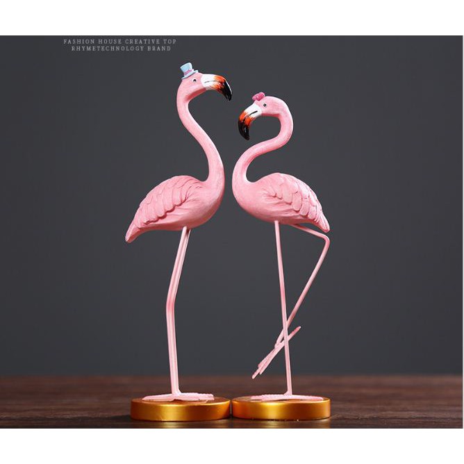 Đôi tượng hồng hạc trang trí 24cm