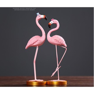 Đôi tượng hồng hạc trang trí 24cm