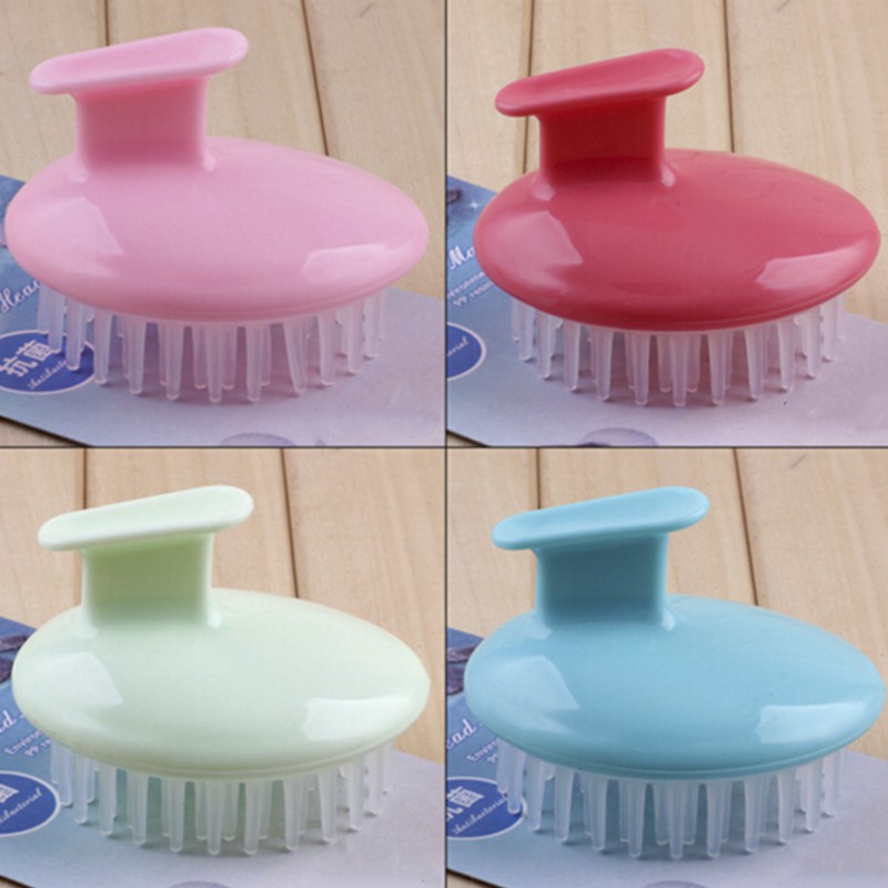 (Hàng Mới Về) Bàn Chải Gội Đầu Mát Xa Da Đầu Bằng silicone