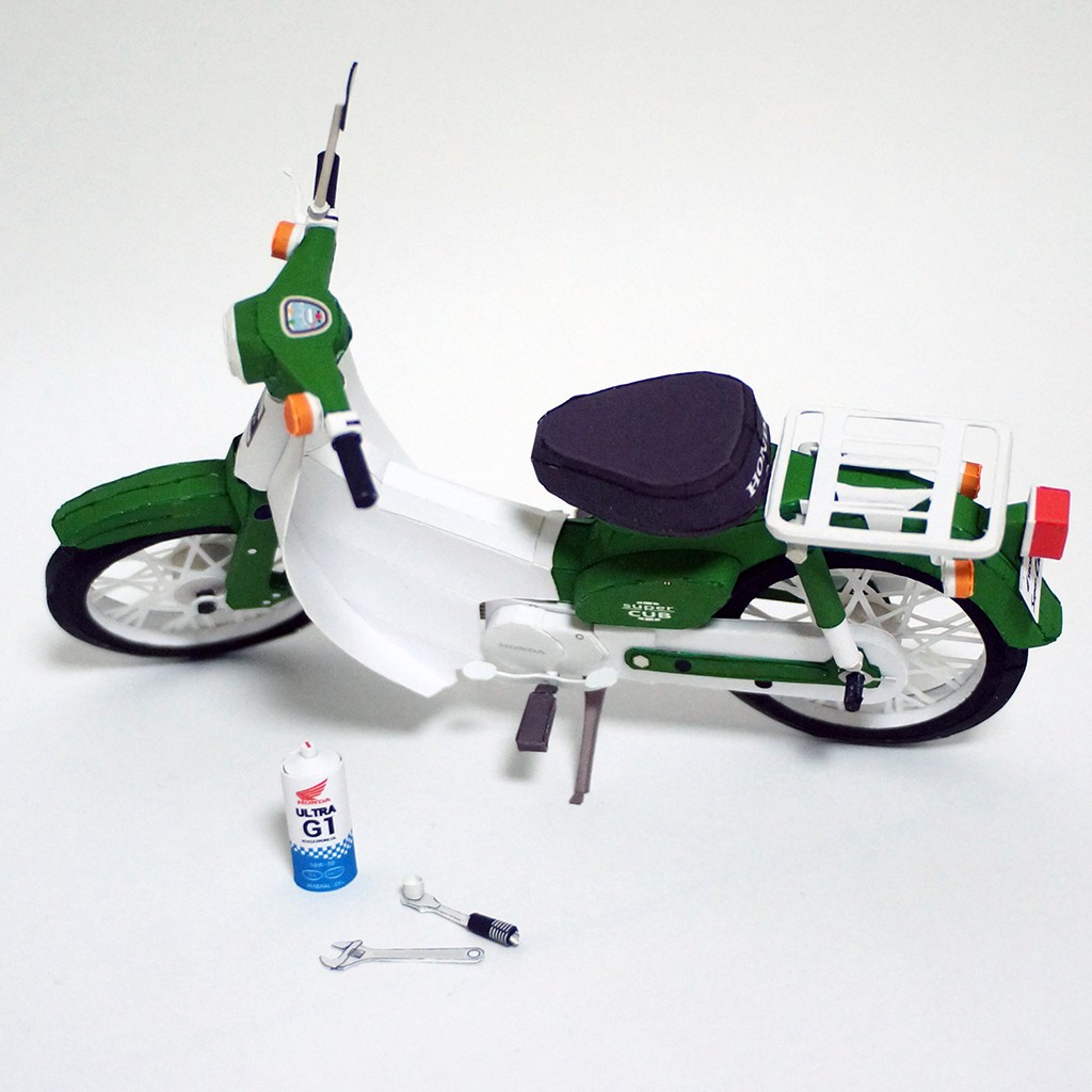 Mô hình giấy xe máy Honda Super Cub C50 DX - S