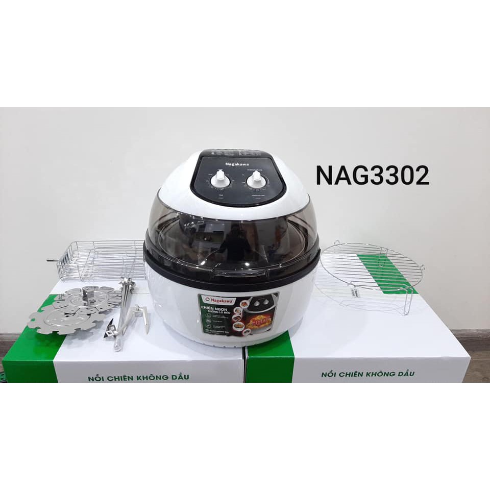 Nồi chiên không dầu 9 Lít Nagakawa NAG3302 ( AIR FRYER )