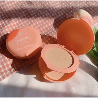 Phấn nén Kiss Beauty phiên bản trái đào Peach Powder