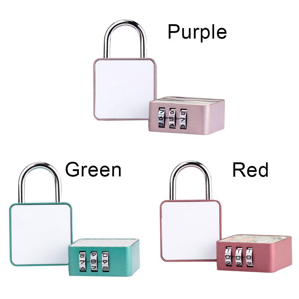 ZAIJIE24 Ổ Khóa Mật Khẩu 3 Chữ Số Mini Dễ Thương