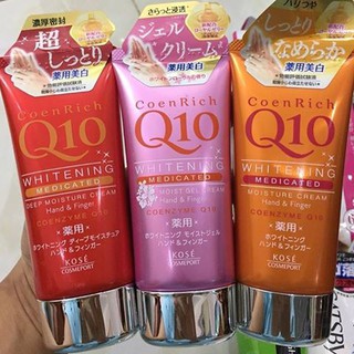 Kem Dưỡng Trắng Da Tay Kosé Coen Rich Q10 Whitening 80gr