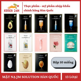 Mặt nạ JM solution Hàn Quốc (13 loại- hộp 10 miếng)