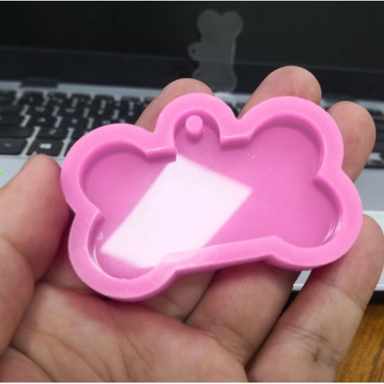 Khuôn silicone đúc nhựa resin làm bảng tên cho chó