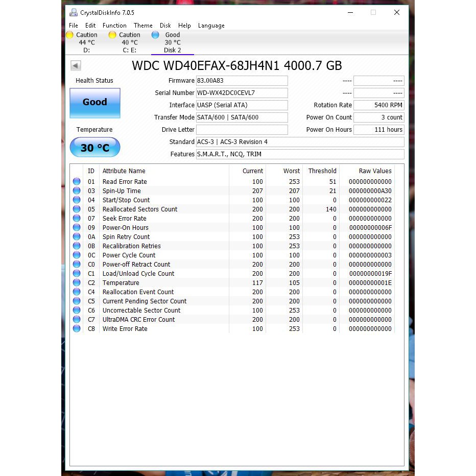 HDD 4TB RED 256M Cache chuyên dụng cho Nas và Sever | WebRaoVat - webraovat.net.vn