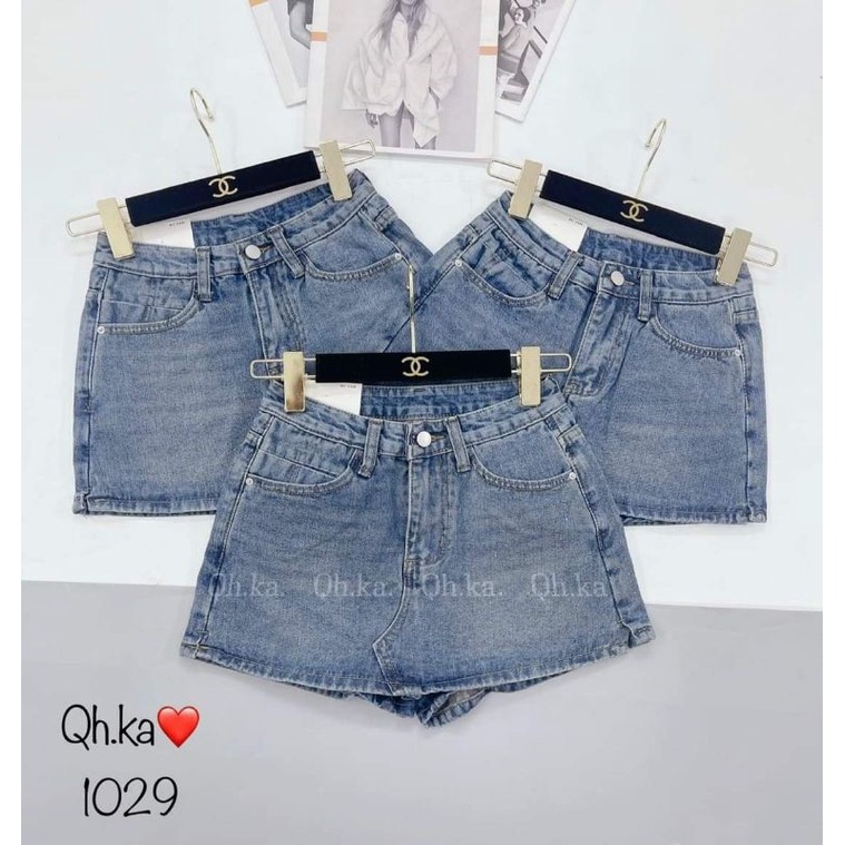 Quần váy bò trơn hàng QCL1