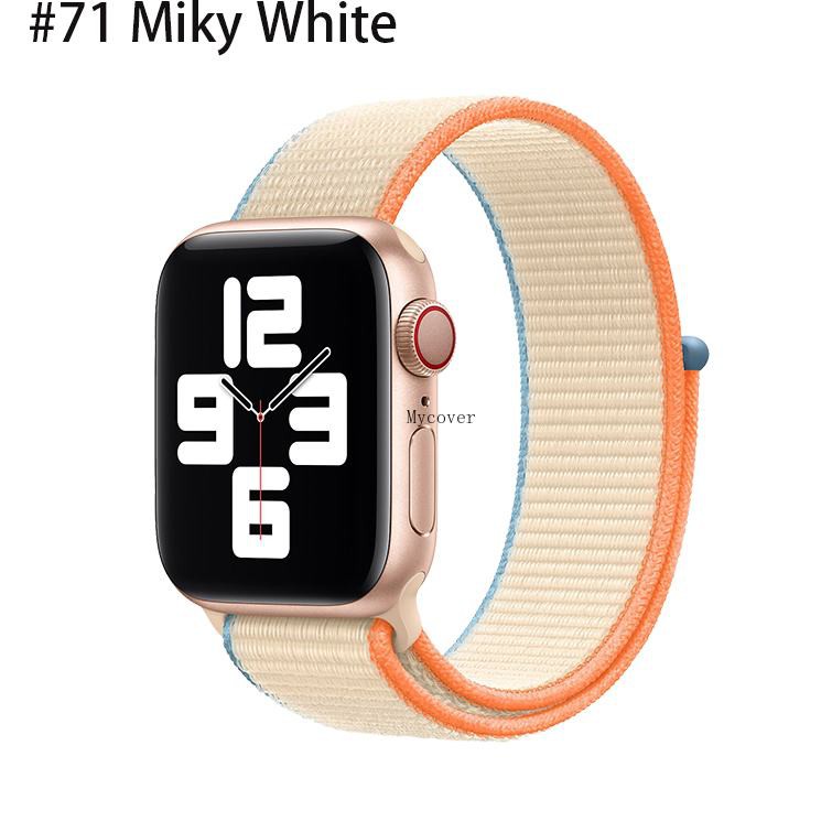 BR Dây đeo bằng nylon thay thế cho đồng hồ Iwatch Series 6 Se 5 4 3 2 1 44mm 40mm 42mm 38mm