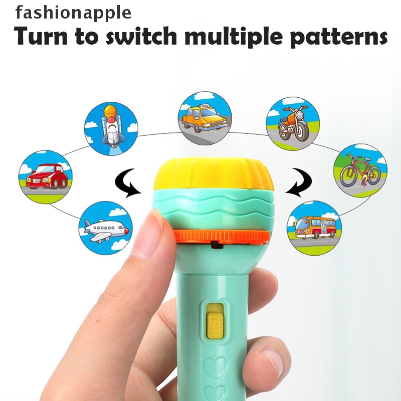 Đồ chơi đèn pin chiếu hình ảnh kể chuyện giáo dục sớm cho bé