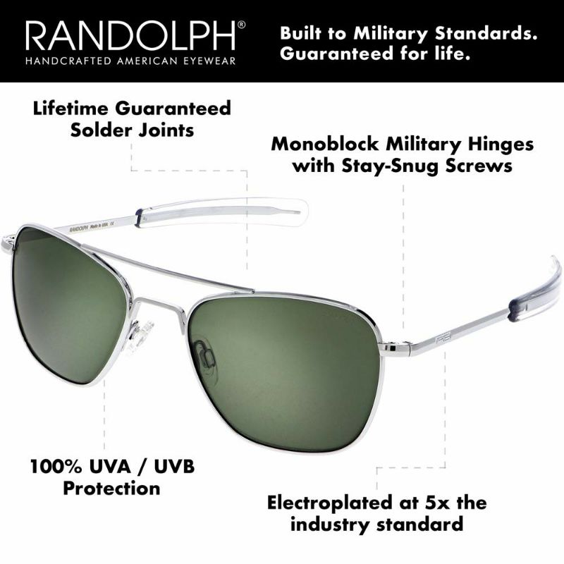 Mắt kính Randolph Engineering Men's Aviator Sunglasses | Randolph USA