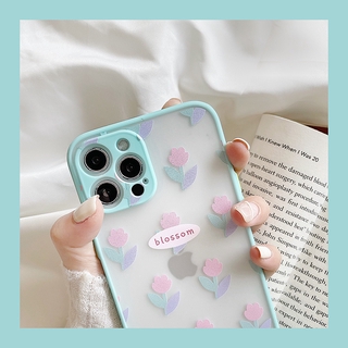 Ốp điện thoại TPU in hoa trổ bông phong cách Ins chống sốc trầy xước cho IPhone 11 Pro Max XR/XS/X 7 8 Plus 6 6S