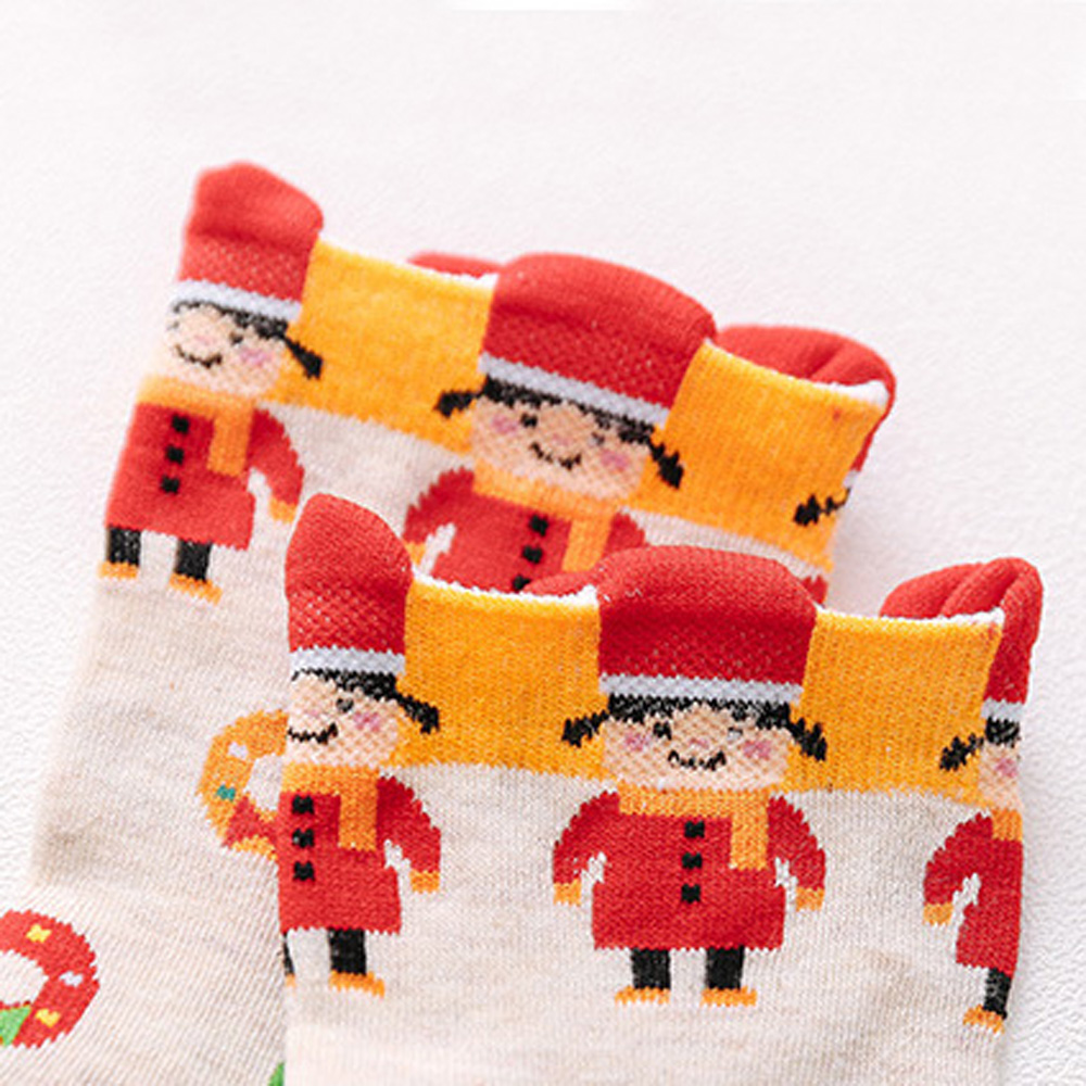 Tất Cotton In Họa Tiết Giáng Sinh Dễ Thương