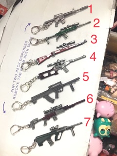 Móc khoá kim loại súng PUBG.