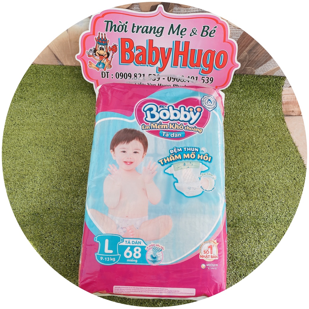 Tã Dán Bobby Size L 68 Miếng