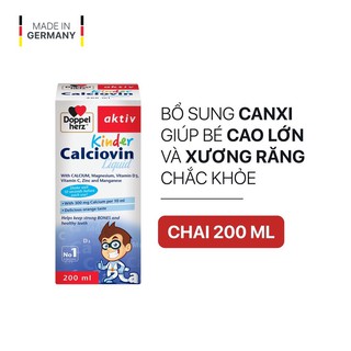 Siro bổ sung Canxi hữu cơ dành cho bé Doppelherz Aktiv Kinder Calciovin Liquid