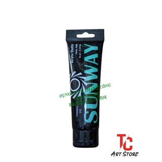 Màu Acrylic tuýp 75ml SUNWAY (Nhập khẩu Đài Loan )