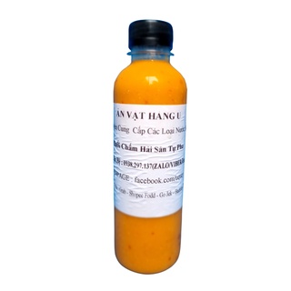 Nước chấm hải sản muối ớt xanh nhà làm chấm hải sản,chân gà ... pha sẵn - chai 330ml