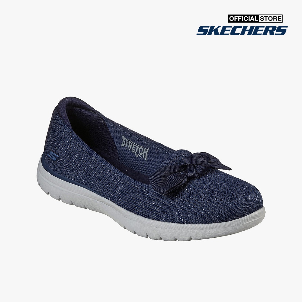 SKECHERS - Giày slip on nữ phối nơ On The GO Flex 136411-NVY