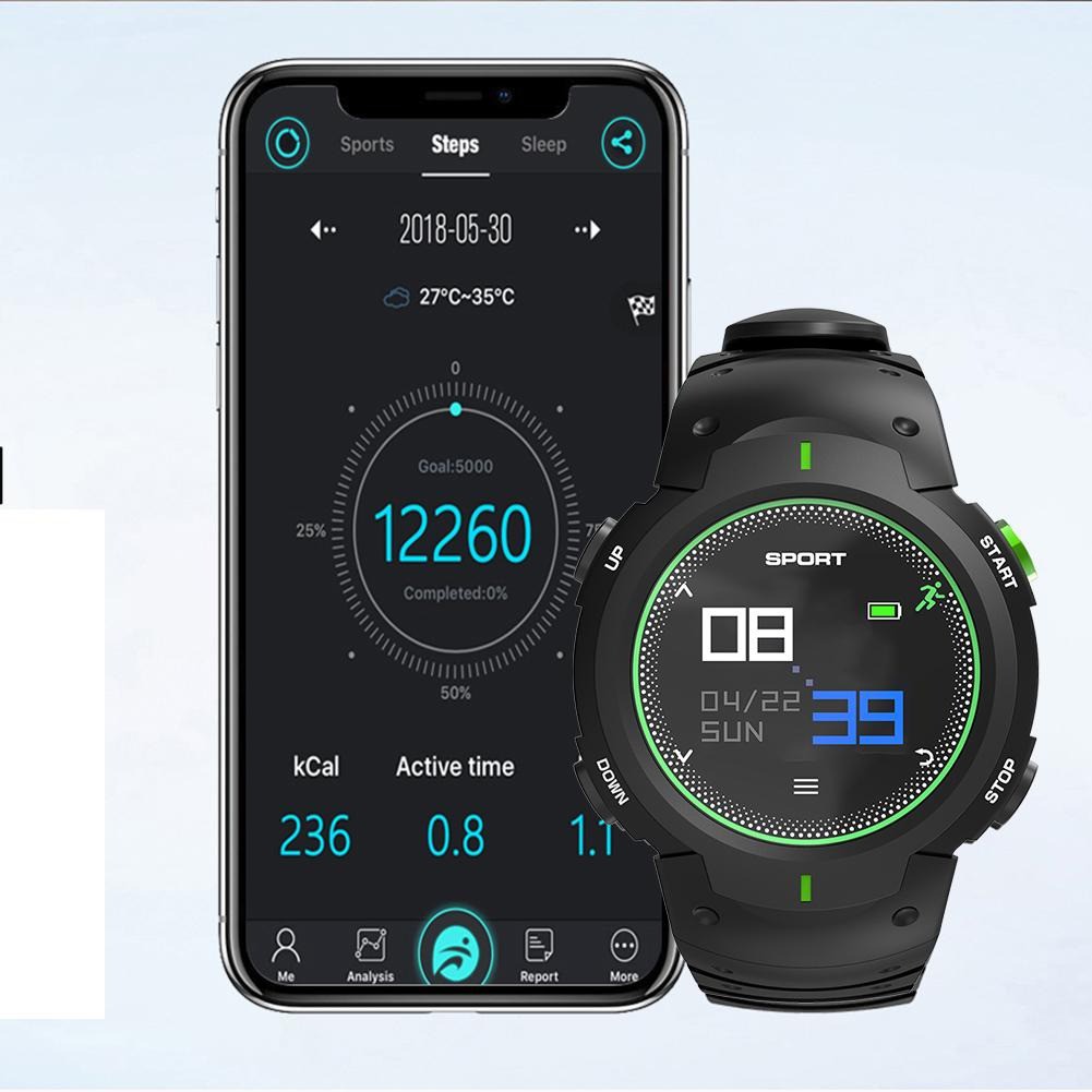 Đồng hồ thể thao nam Smartwatch F13 Chống nước 50m - Đồng hồ thông minh đo nhịp tim,theo dõi bước chạy tích hợp báo thức