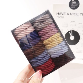 Hộp 20 Dây Cột Tóc Không Đường May