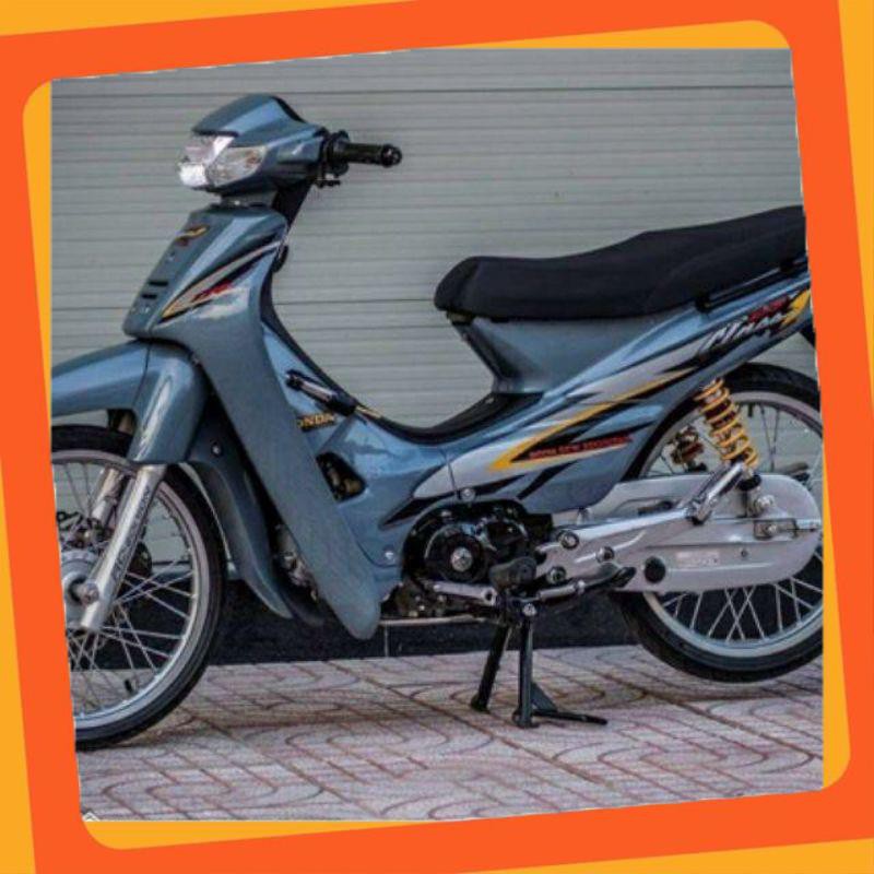 Dàn áo wave nhỏ đầu wave thái màu khói+tem+đèn lái+ xi nhanh trước