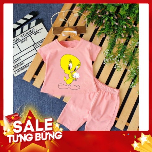 (Gía sỉ ) Bộ bé gái hình con vịt màu vàng ôm chậu hoa cho bé từ 6-28kg .BDBG53. .