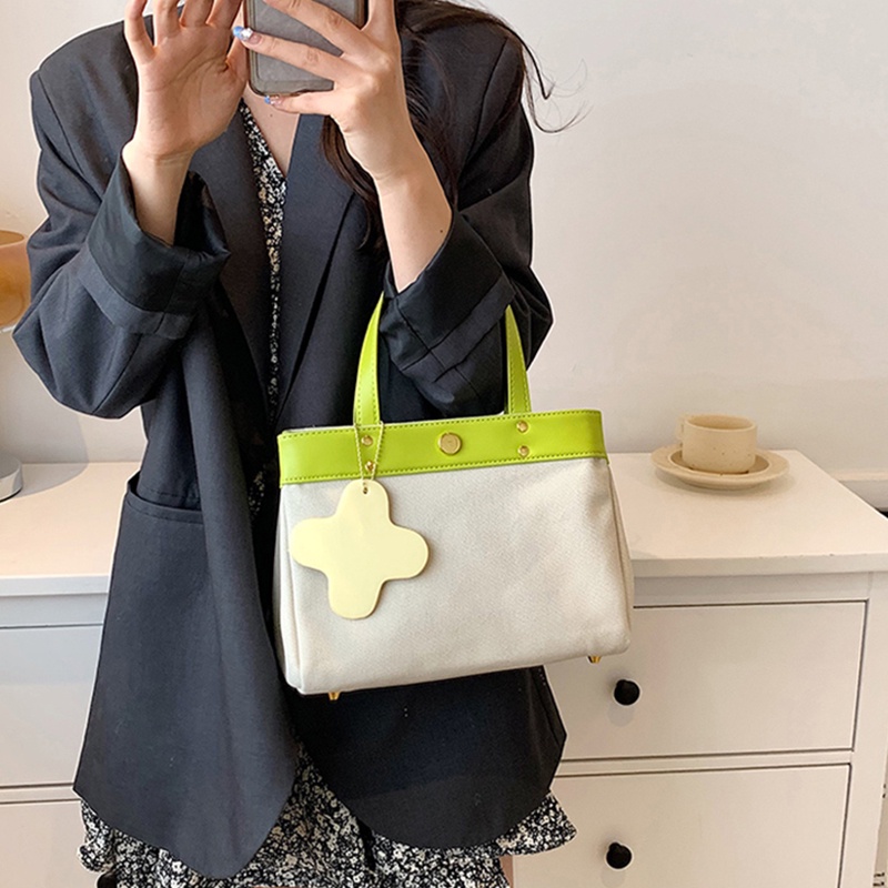 IELGY Túi Đeo Vai Vải canvas Dây Bản Rộng Phong Cách Hàn Quốc Dành Cho Nữ