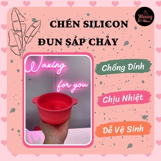 Chén silicon nấu sáp chống dính