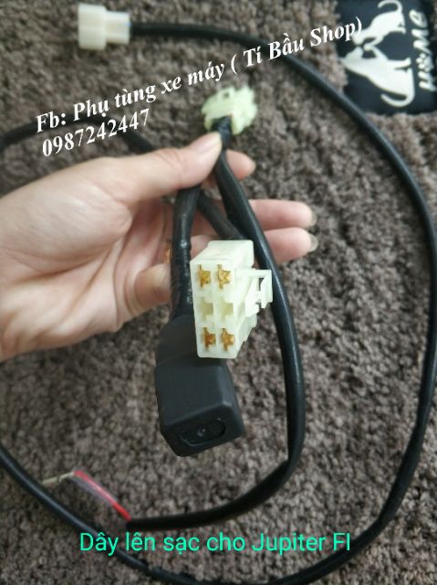 DÂY LÊN SẠC CHUYỂN ĐIỆN BÌNH cho Jupiter FI chỉ cắm giắc