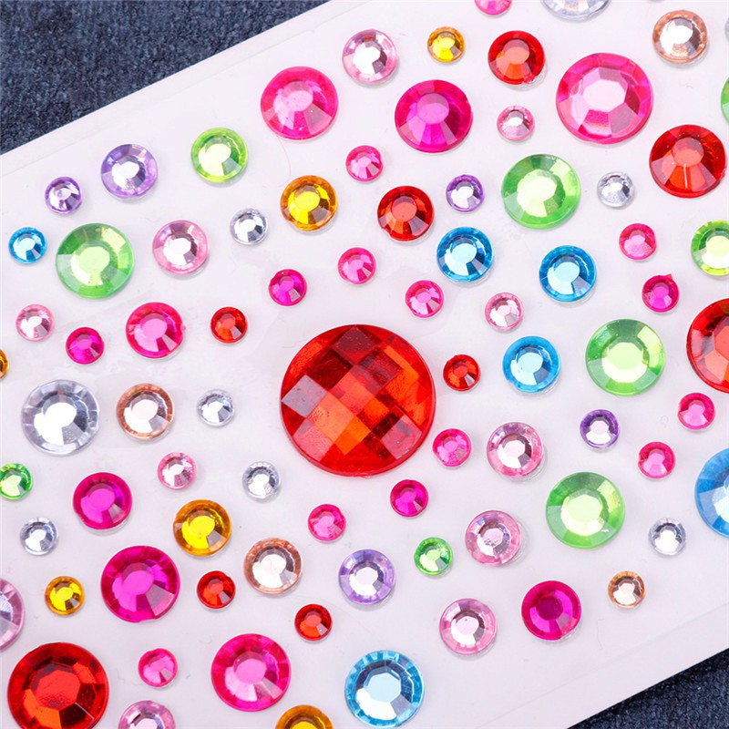Tấm sticker trang trí giả đá đầy màu sắc