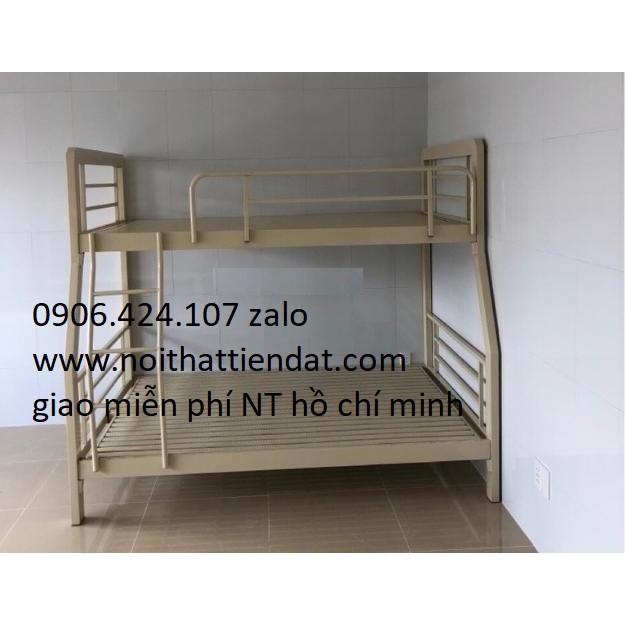 Giường Tầng Lệch Sắt Hộp 48,N 1m-1m4 x 2m