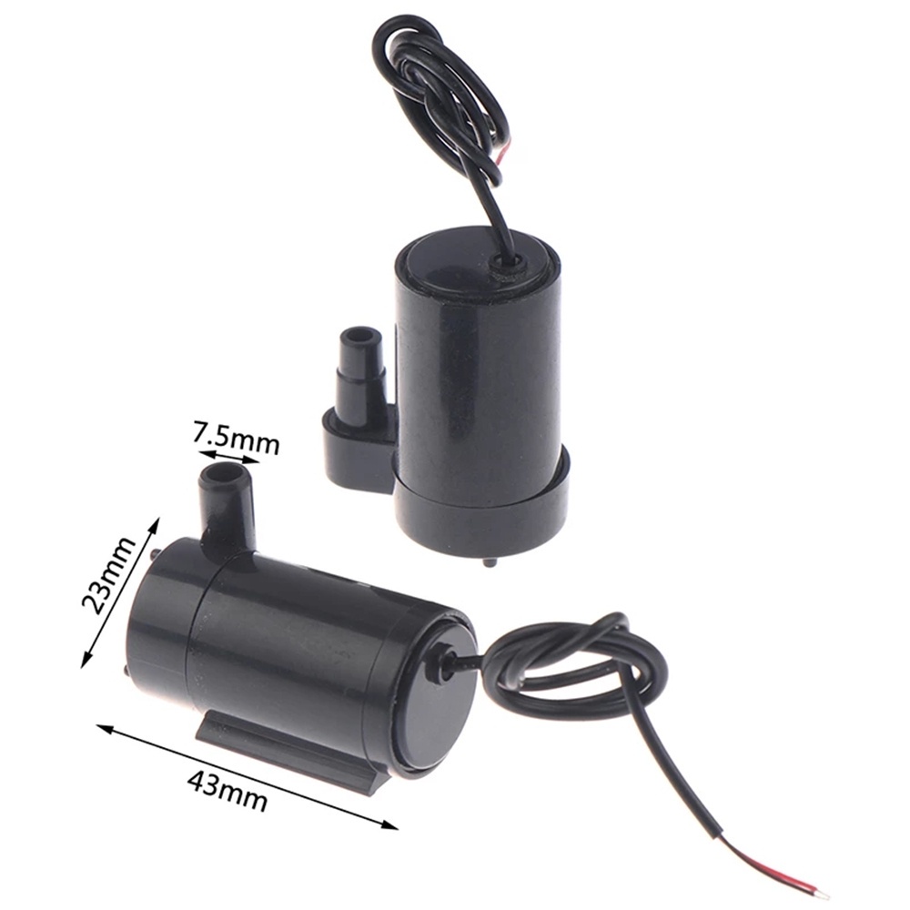 Máy bơm nước chìm mini 3L/ phút DC 5-12V không chổi than tiếng ồn thấp