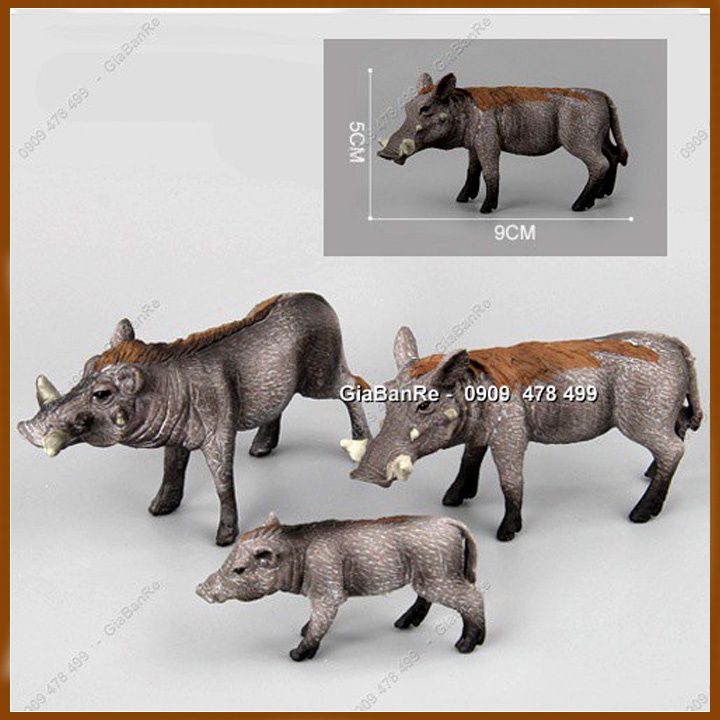 MÔ HÌNH GIA ĐÌNH HEO RỪNG - THẾ GIỚI ĐỘNG VẬT - 7700.9