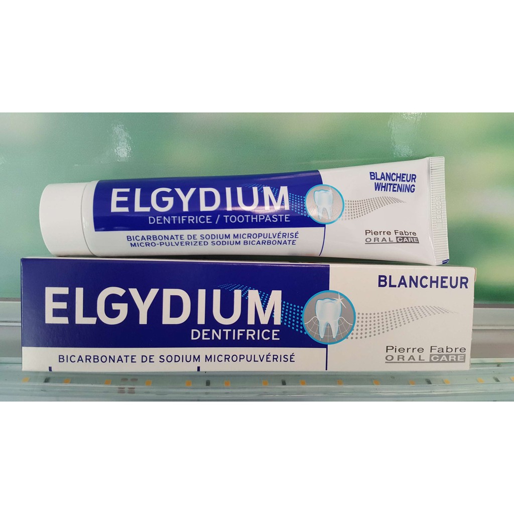 Kem đánh răng trắng răng ELGYDIUM WHITENING Toothpaste 75ML (hàng Pháp)