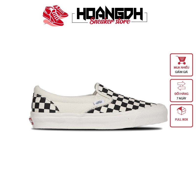 Giày thể thao Sneaker VANS caro nam trắng giá rẻ, cực đẹp Hàn Quốc hàng chính hãng cao - Giày Thể Thao Sneakers | DoNamChat.com