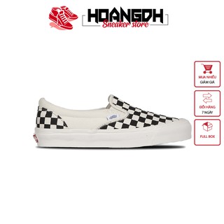 Giày thể thao Sneaker VANS caro nam nữ trắng giá rẻ, cực đẹp Hàn Quốc hàng chính hãng cao cấp