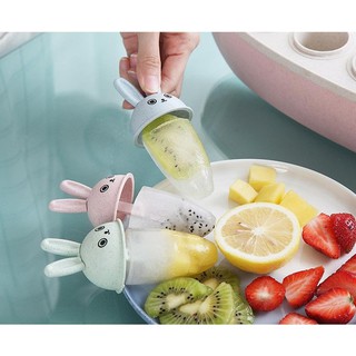 Bộ 4 Khuôn+Khay Kem hình Thỏ chất liệu lúa mạch