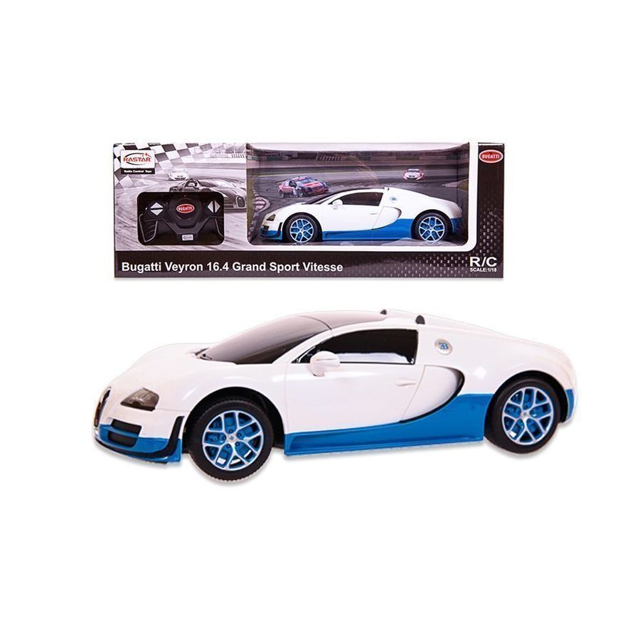 Đồ Chơi RASTAR Xe Điều Khiển Tỷ Lệ 1:18 Bugatti Màu Trắng R53900N/WHI