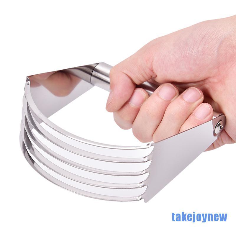 [takejoynew 0609] Stainless Steel Pastry Dough Cutter Blender Flour Mixer Whisk Kitchen Craft