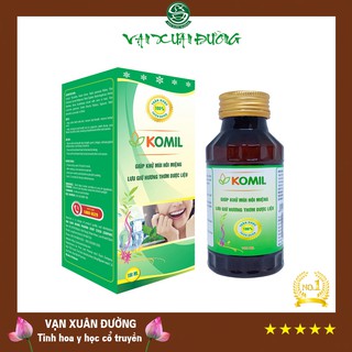 Hôi miệng Komil 100ml của Vạn Xuân Đường, nước ngậm thảo dược làm thơm miệng, khử tận gốc nguyên nhân hôi miệng