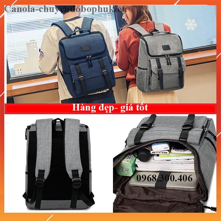 Balo học sinh, cặp sách nam nữ phong cách vintage -BLV